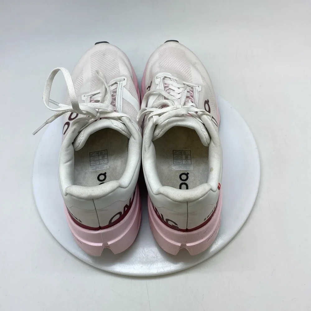 On Cloudsurfer Next Sneakers Womens 9.5 3WE30054722 White Pink Running Gym Shoes